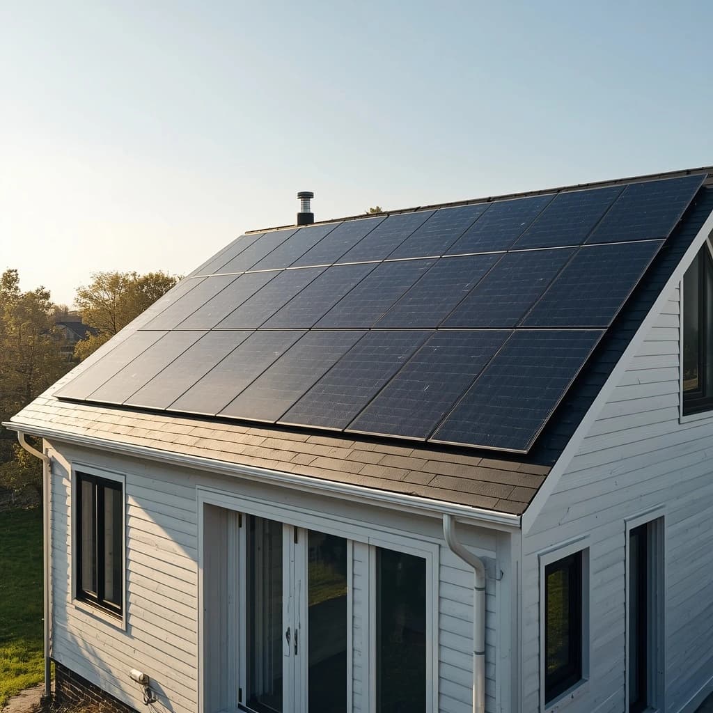 Completed solar installation